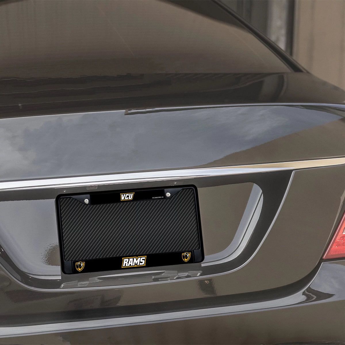 Black Metal License Plate Frame Set of 2 F521