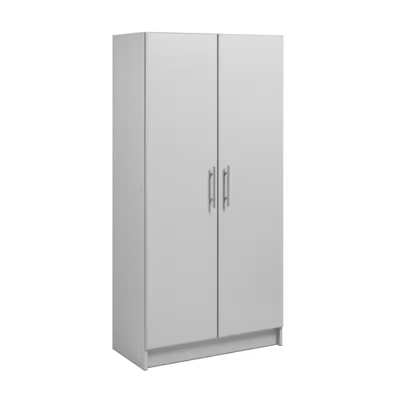 Light Gray Wood Freestanding Garage Cabinet S767894