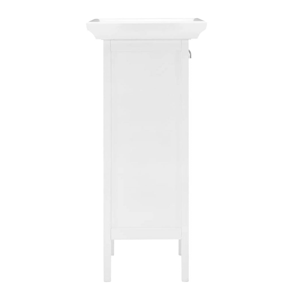 White Wood Wine Cabinet T44815